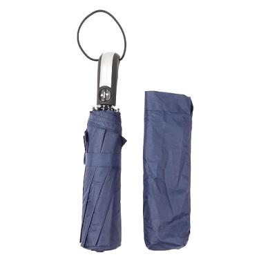 Imagem de Guarda-Chuva de Viagem, 10 Costelas Guarda-Chuva Totalmente Automático Com Saco de Armazenamento Guarda-Chuva Portátil Dobrável de Negócios Masculino para Chuva Sol (Azul-marinho)