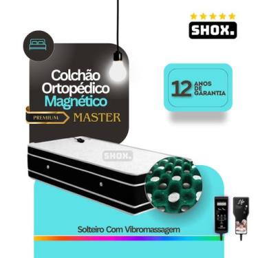 Imagem de Colchão Solteiro Shox Master Com Vibromassagem Ortopédico 188x0,88x25c