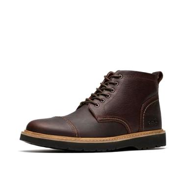 Imagem de Clarks Bota masculina Eastridge Mid com cadarço Chukka, Couro marrom escuro, 44