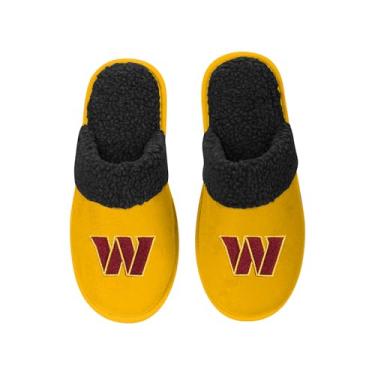 Imagem de FOCO - Chinelos masculinos NFL Big Logo Team Color Suede Sherpa Scuff, Washington Commanders, X-Large