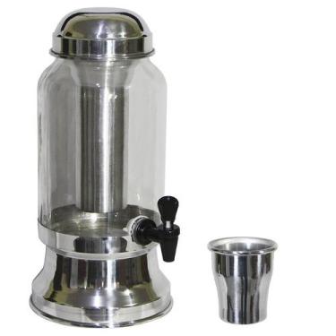 Imagem de Suqueira Barrica Vidro 3,2 Lt Porta Gelo e Copo- Polida - Gastrobel