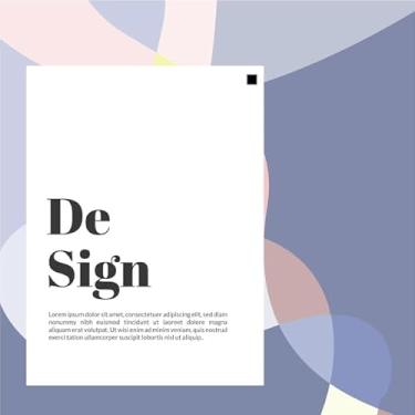 Imagem de Quadro Decorativo com Estampa Layout Colorfull For Post Instagram 40 x 40 Vinil 2 unidades