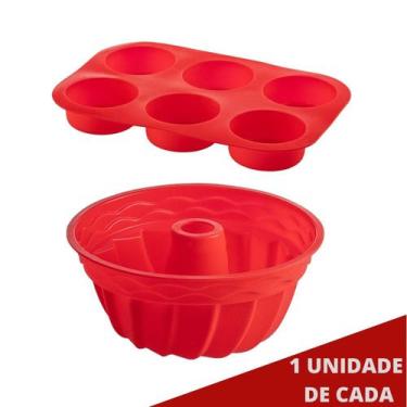 Imagem de Conj Forma 6 Cupcake e Forma Espiral em Silicone Sortida - QUALITY HOU
