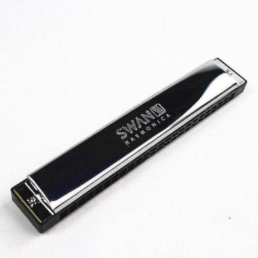 Imagem de Harmónicas cisne gaita tremolo c chave 24 buracos tremolo gaita boca ó