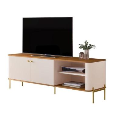 Imagem de Rack Bancada Tucupí 140cm para TV até 60" com Pés de Metal - JB BECHAR