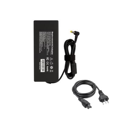 Imagem de Fonte Carregador Para Notebook Gamer Acer 135w de Potência 19V 7.1A Pino 5.5x1.7mm Compatível com Aspire Nitro 5 Predator Helios 300, referência PA-1131-16, com cabo de força, bivolt