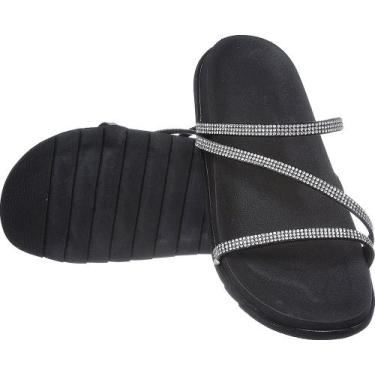 Imagem de  Rasteirinha Feminina (090-0002) - bradha, Preto, 37