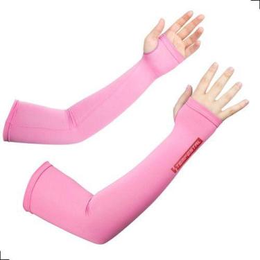 Imagem de Manguito Infantil Proteção Uv50 Futebol Esportes Tempestal, Rosa shock