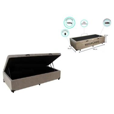 Imagem de Cama Box Baú Solteiro Medida Menor 78X188 ( Varias cores)  - Jadmax, S