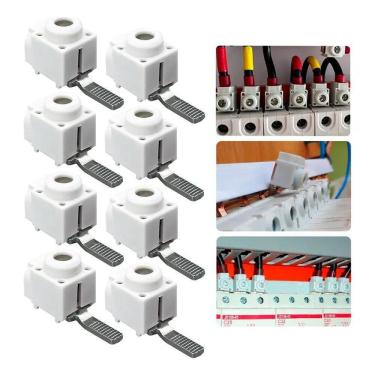 Imagem de 2X Kit 10Un Conector Saida Frontal Disjuntor 6 A 25