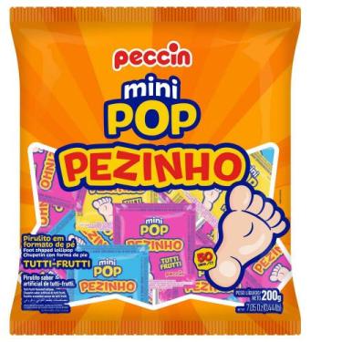 Imagem de Pirulito Pezinho Tutti Frutti 200g Peccin - Florestal