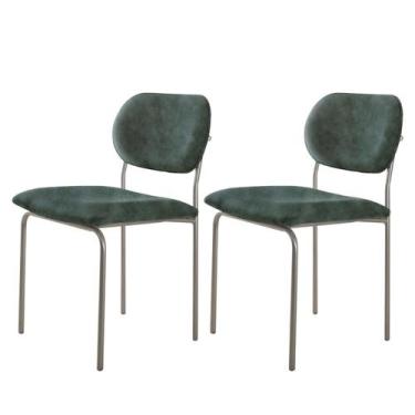 Imagem de Conjunto com 2 Cadeiras em Metal Bless - Mobilare