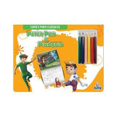 Imagem de Copie e pinte clássicos: peter pan e pinóquio - Flock Editora