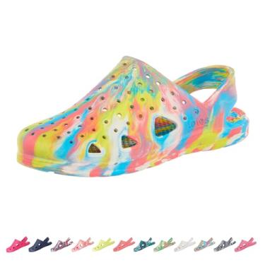 Imagem de totes Tamanco infantil unissex para uso diário, Multimármore multicolorido - tira, Tamanho Único