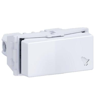 Imagem de Pulsador Para Campainha Universal Com 10 Ampères 250 Volts Branco - E011100160 - Wetzel