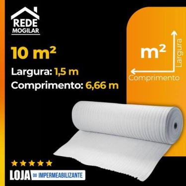 Imagem de Manta Vp50 Impermeabiliza 10m2 Telha Função Asfáltica Alumi - Mantatec