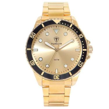 Imagem de Relógio Masculino Tuguir Analógico Tg157 - Dourado E Preto