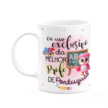 Imagem de Caneca - Uso exclusivo da melhor professora de português - JPS INFO
