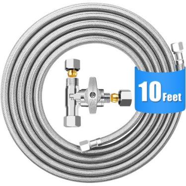 Imagem de Kit de linha de água para geladeira HAOCHEN 10FT em aço inoxidável