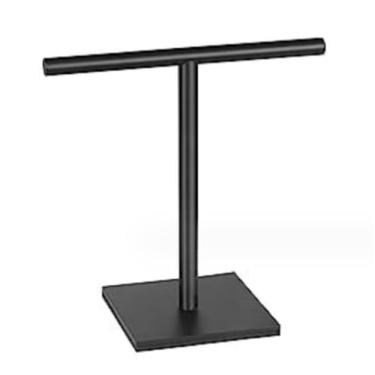 Imagem de Toalheiro autônomo de aço inoxidável 304 com suporte de toalha quadrado em forma de T para toalheiros para bancadas de banheiro