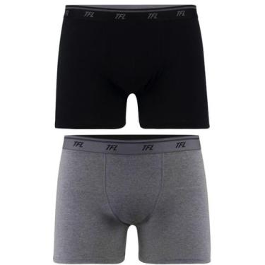 Imagem de Kit 2 Cuecas Boxer Confeccionada Qe5326 Trifil, Preto, Cinza, EG