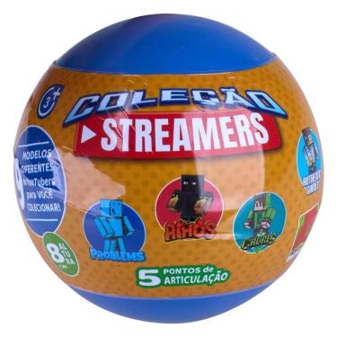 Imagem de Boneco Gamer na Cápsula Surpresa 8cm Coleção Streamers Algazarra Variado
