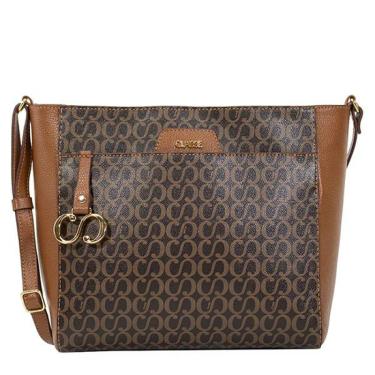 Imagem de Bolsa Crossbody Canvas Maitê Classe Couro Feminina 3352