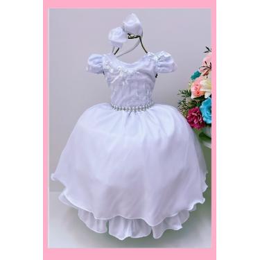 Imagem de Vestido Festa Renda Branco