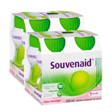 Imagem de Kit 2 Souvenaid Morango com 4 Unidades de 125ml cada