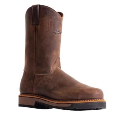 Imagem de Silverado Bota masculina de trabalho ocidental de 25,4 cm com bico de aço, Marrom, 12 Wide
