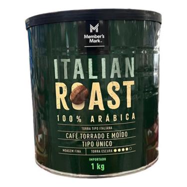 Imagem de Cafe Italiano 1Kg Lata Torrado Moido Em Po Importado Arabica
