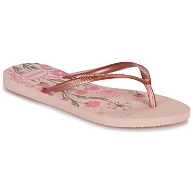 Imagem de Chinelo Rosa Ballet/Dourado Blush/Rosa Slim Organic Havaianas Women n° 39/40