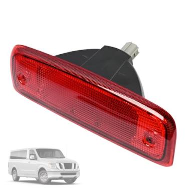 Imagem de Getfarway Terceira luz de freio para montagem central de luz de freio 26590-1PA0A 265901PA0A compatível com Nissan NV1500 NV2500 NV3500 2012-2021 lâmpada de parada de montagem alta