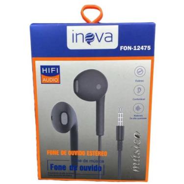 Imagem de Fone de Ouvido Estéreo Inova FON-12475 com Fio P2 3.5mm HiFi Áudio