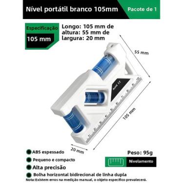 Imagem de Nível Magnético Mini Portátil De Alta Precisão Régua Métrica Horizonta