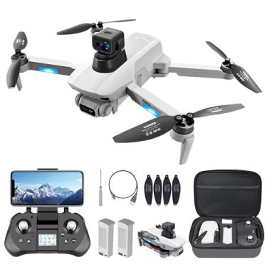 Imagem de Drones GPS com câmera para adultos 4K com motor sem escovas e modo Siga-me, longo tempo de voo e distância, transmissão FPV 5G e retorno automático, quadricóptero RC dobrável para iniciantes e