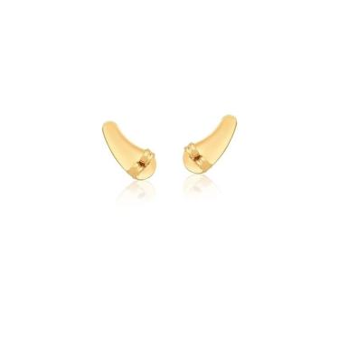 Imagem de Par de Tarraxa ear cuff banhada em ouro 18k tarracha semijoia