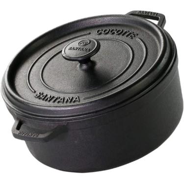 Imagem de Panela Caçarola Cocotte Grande 26 Cm Forno Holandês Ferro Fundido Santana