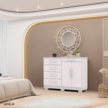 Imagem de Cômoda Sapateira Armario Multiuso Sirius - Vlr Móveis Branco