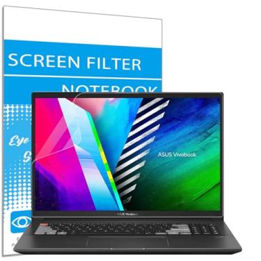Imagem de Pacote com 2 protetores de tela antirreflexo para laptop ASUS de 16 polegadas, VivoBook Pro 16 16x/Vivobook S 16x, ZenBook Pro 16x, brilho para monitor de computador e protetor de filtro UV, película
