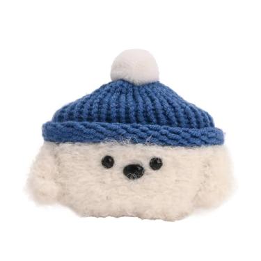 Imagem de Capa de pelúcia compatível com Sony Wf-1000xm4, capa de fone de ouvido feita à mão com desenho animado, capa de fone de ouvido recarregável, capa de fone de ouvido criativa e divertida de malha de