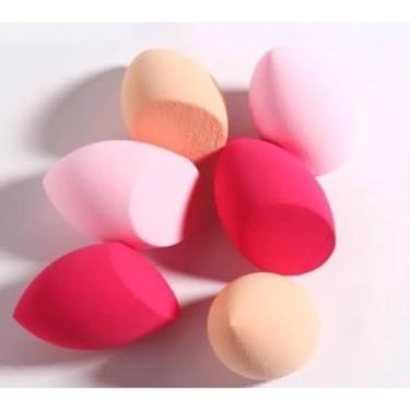 Imagem de kit com 12/24/36pcs Esponjas Gota Para rosto e Maquiagem Corretivo E Base (24,Chanfrada)