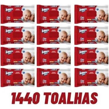 Imagem de Kit 12 Pacotes Lenço Umedecido My Mimos Care