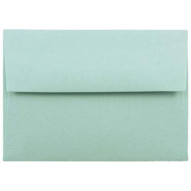 Imagem de Envelopes de papel JAM - Aqua, 50 Per Pack, A2