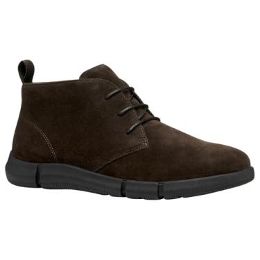 Imagem de Geox Bota masculina moderna no tornozelo, Marrom escuro, 45