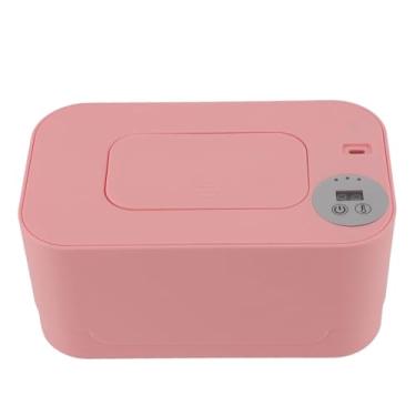 Imagem de Dispensador de Lenços Umedecidos, Aquecedor Com Luz Noturna, Temperatura Ajustável, Recarregável, Multifuncional, Portátil, Usb, Suporte para Lenços Umedecidos (Rosa)