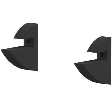 Imagem de Prateleira Em Mdp Com Suporte 20x60cm Preto - Clip-2060-uv-pr - Multivisão