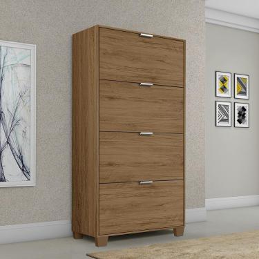 Imagem de Sapateira Berlim 4 Portas Com Pés De Madeira - Ferrara Madeirado Rede Móveis