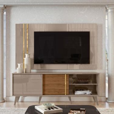 Imagem de Combo Painel De Tv 60 Polegadas + Rack Cronos - 7 Decor Fendi E Naturale