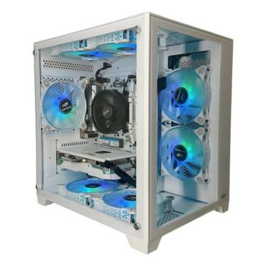 Imagem de Pc Gamer Full White Ryzen 7 5700x B550M 32gb DDR4 SSD Nvme 1Tb Placa d